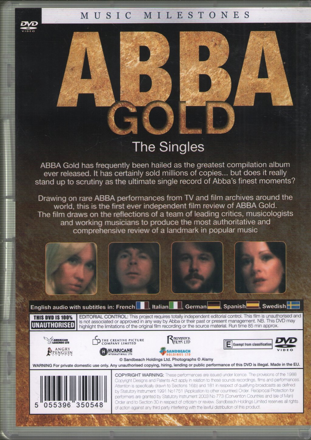 ABBA - Gold - The Singles - Dvd