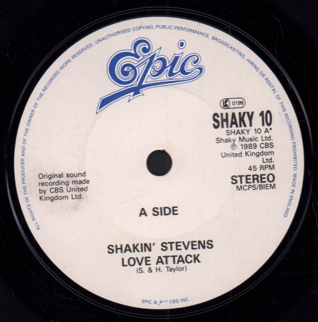 Shakin Stevens - Love Attack - 7 Inch