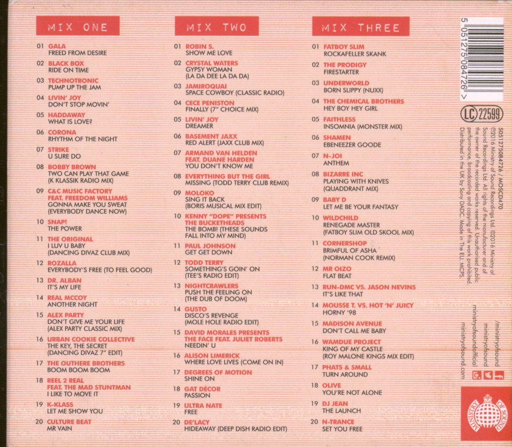 Various Artists - I Love 90s - Triple Cd