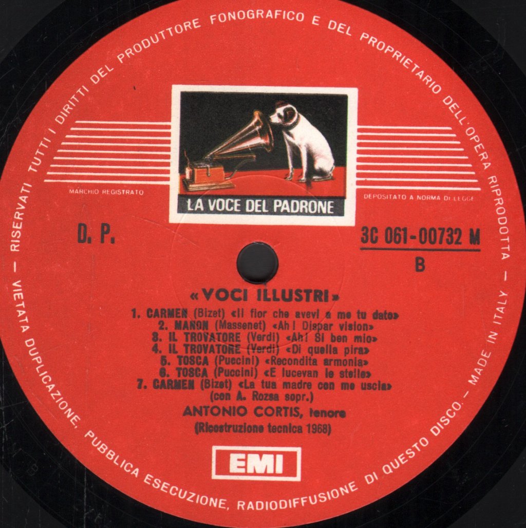 Antonio Cortis - Voci Illustri - Lp