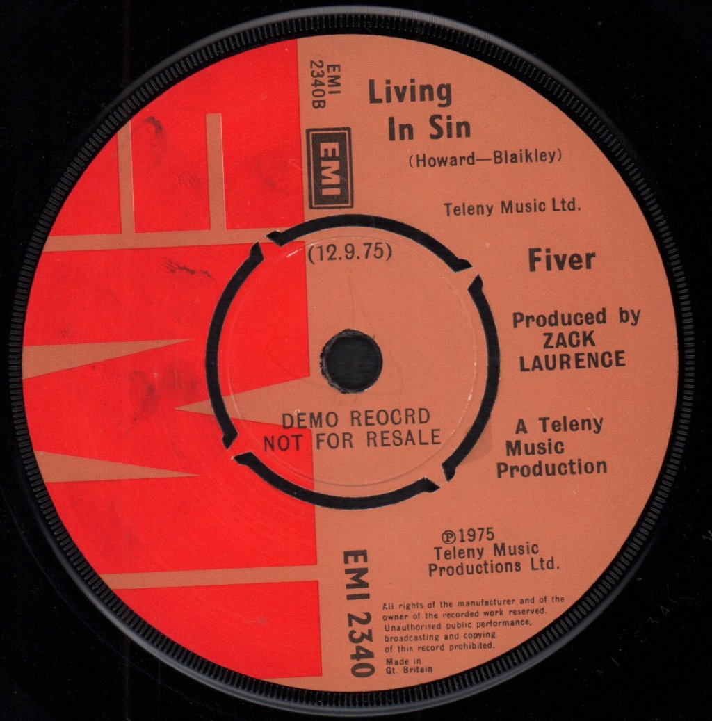 Fiver (70'S Artist) - Love To Be Loved By You - 7 Inch