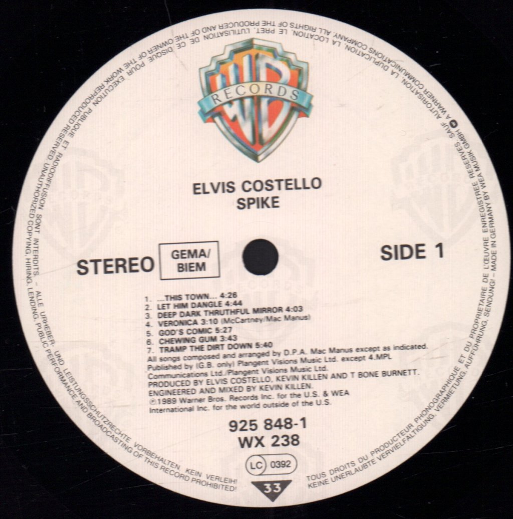 Elvis Costello - Spike - Lp