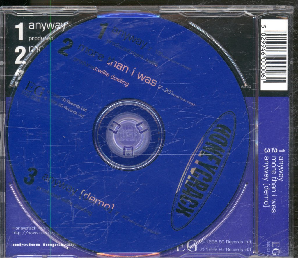 Honeycrack - Anyway - Cd