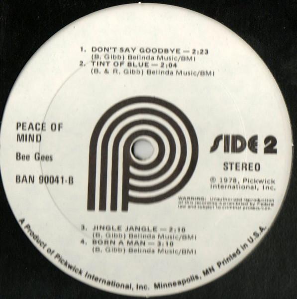 Bee Gees - Peace Of Mind - Lp