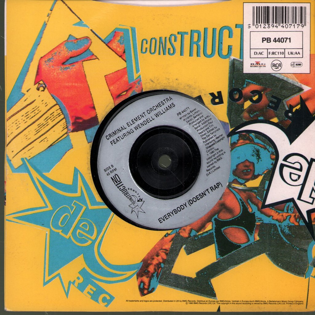 Criminal Element Orchestra - Everybody (Rap) - 7 Inch