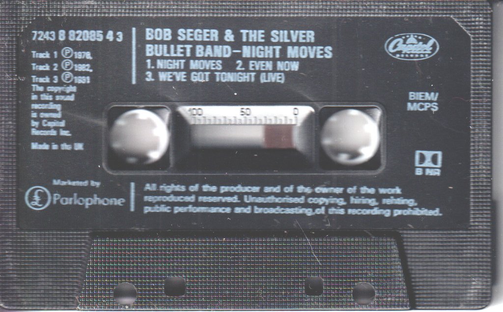 Bob Seger And The Silver Bullet Band - Night Moves - Cassette