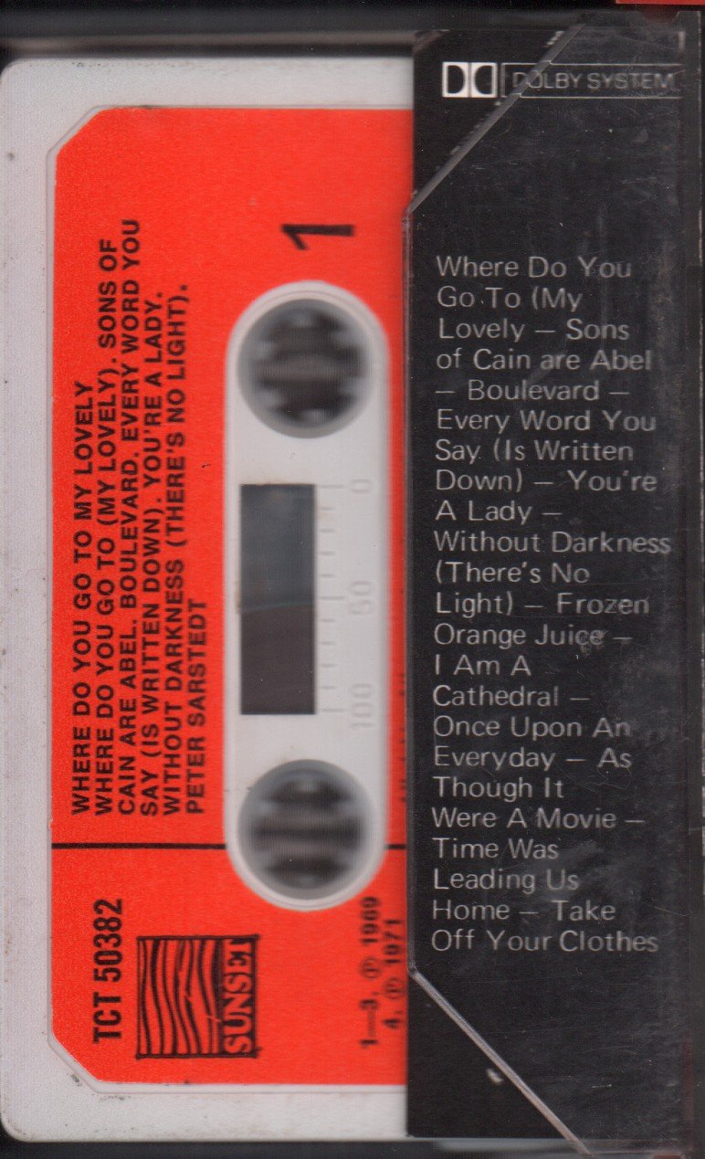 Peter Sarstedt - Where Do You Go To My Lovely - Cassette