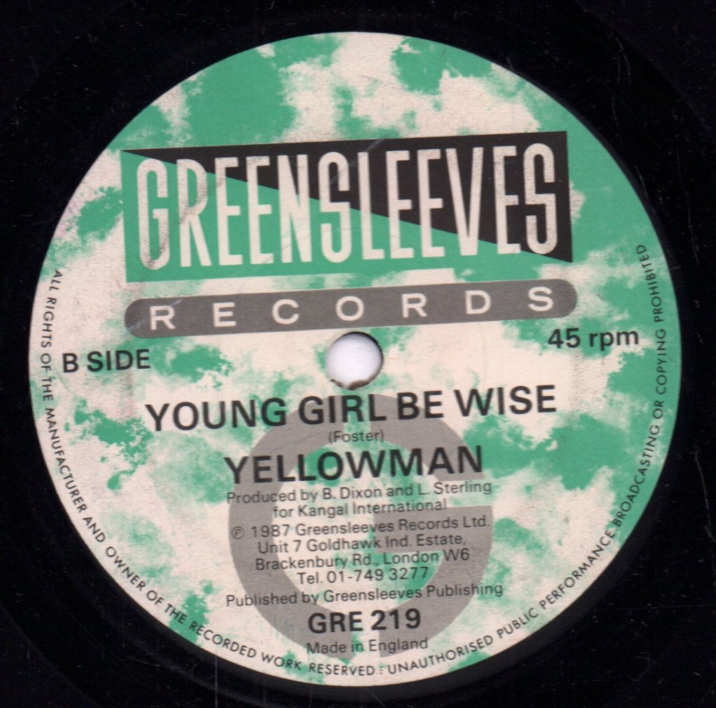Yellowman - Blueberry Hill - 7 Inch