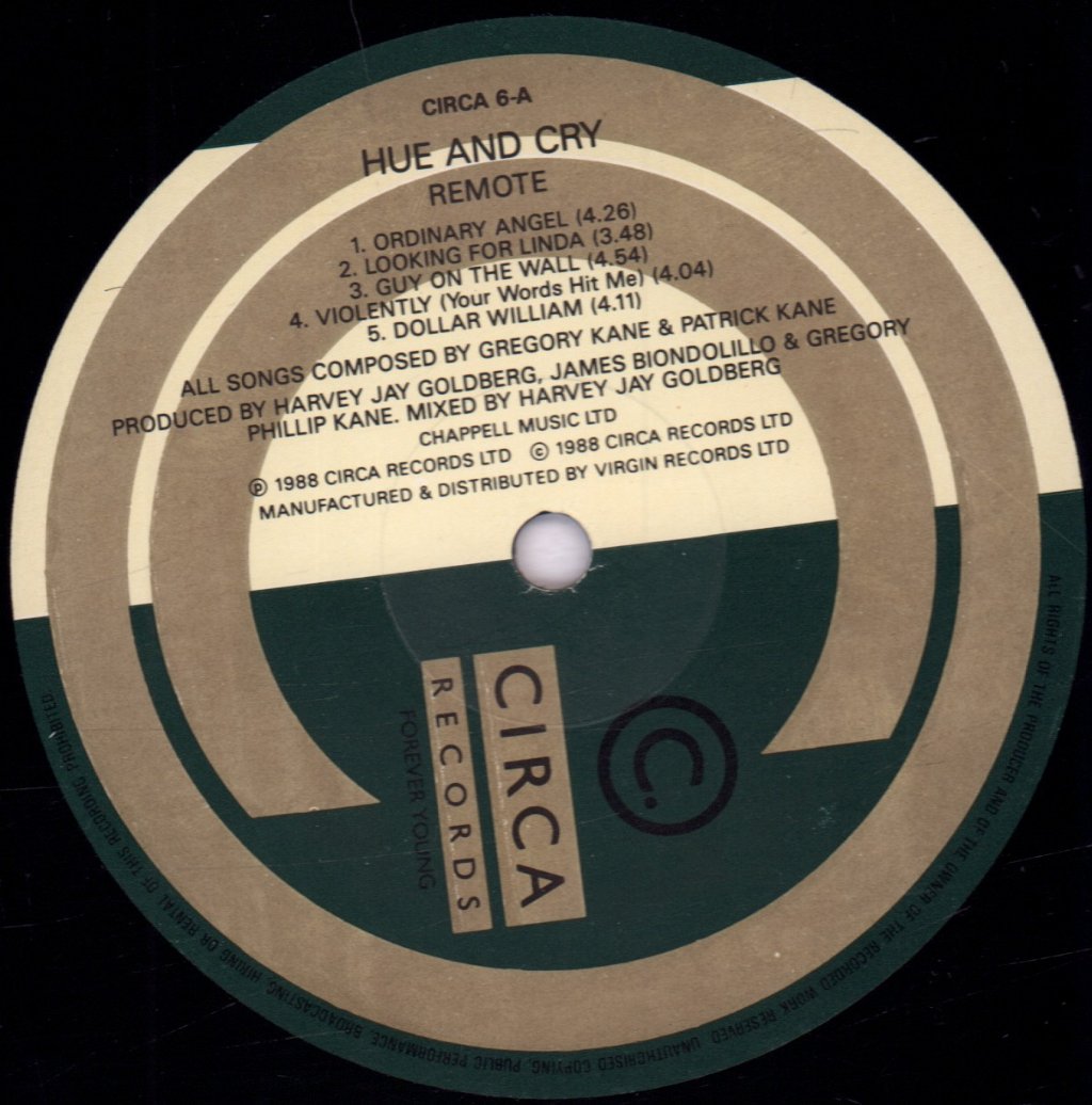 Hue And Cry - Remote - Lp