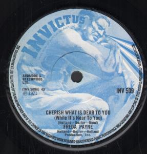 Freda Payne - Cherish What Is Dear To You - 7 Inch