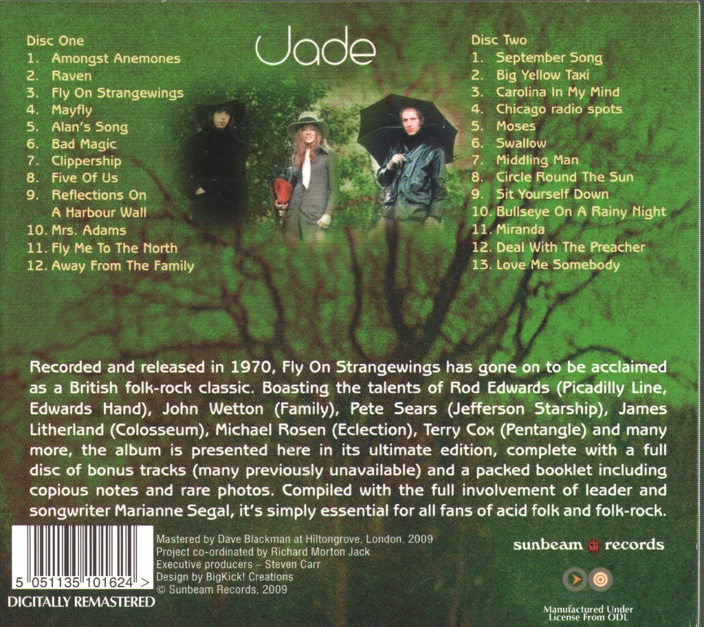 Jade - Fly On Strangewings - Cd