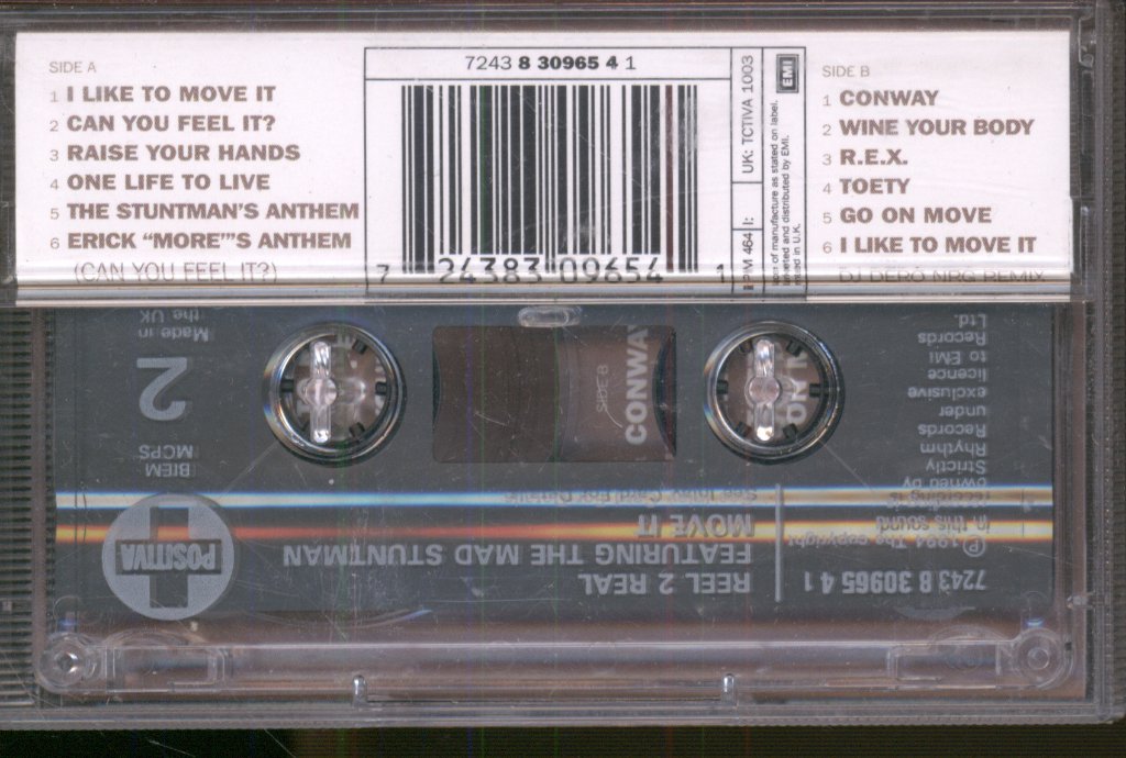Reel 2 Real Featuring The Mad Stuntman - Move It! - Cassette