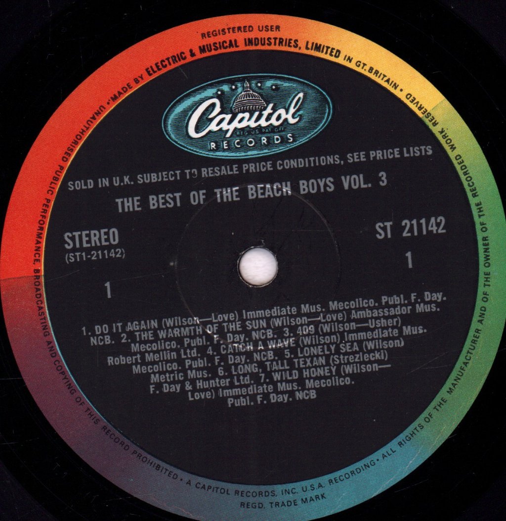 Beach Boys - Best Of The Vol 3 - Lp