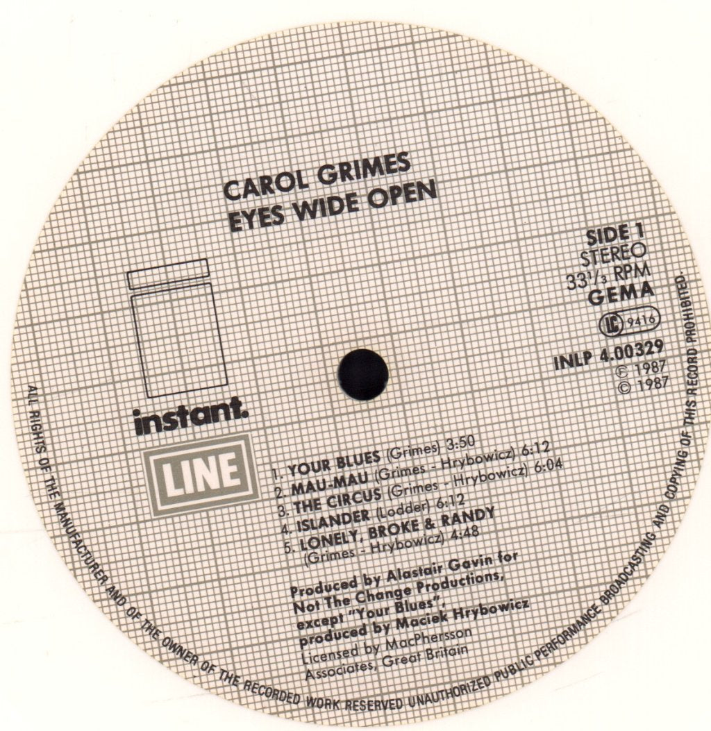 Carol Grimes - Eyes Wide Open - Lp