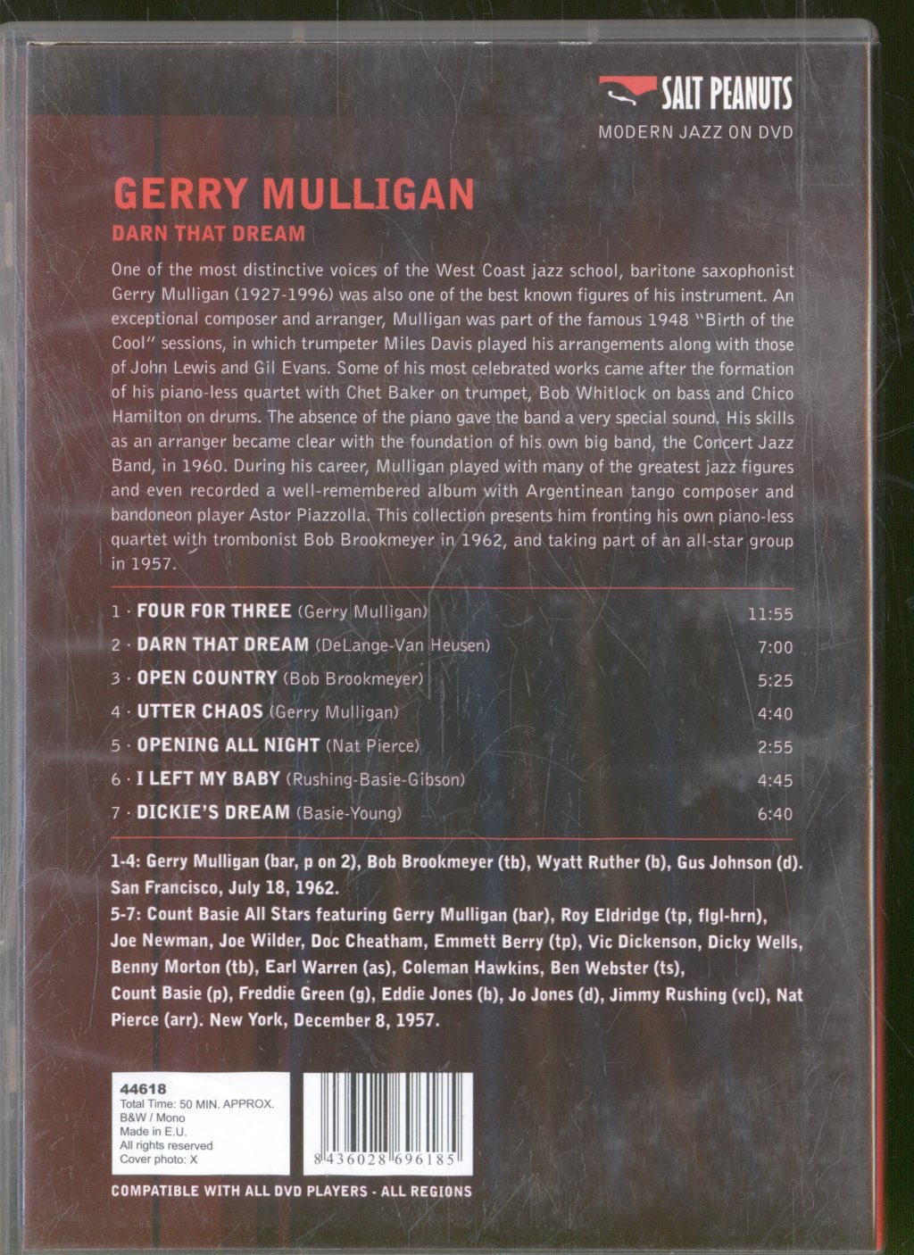 Gerry Mulligan - Darn That Dream - Dvd