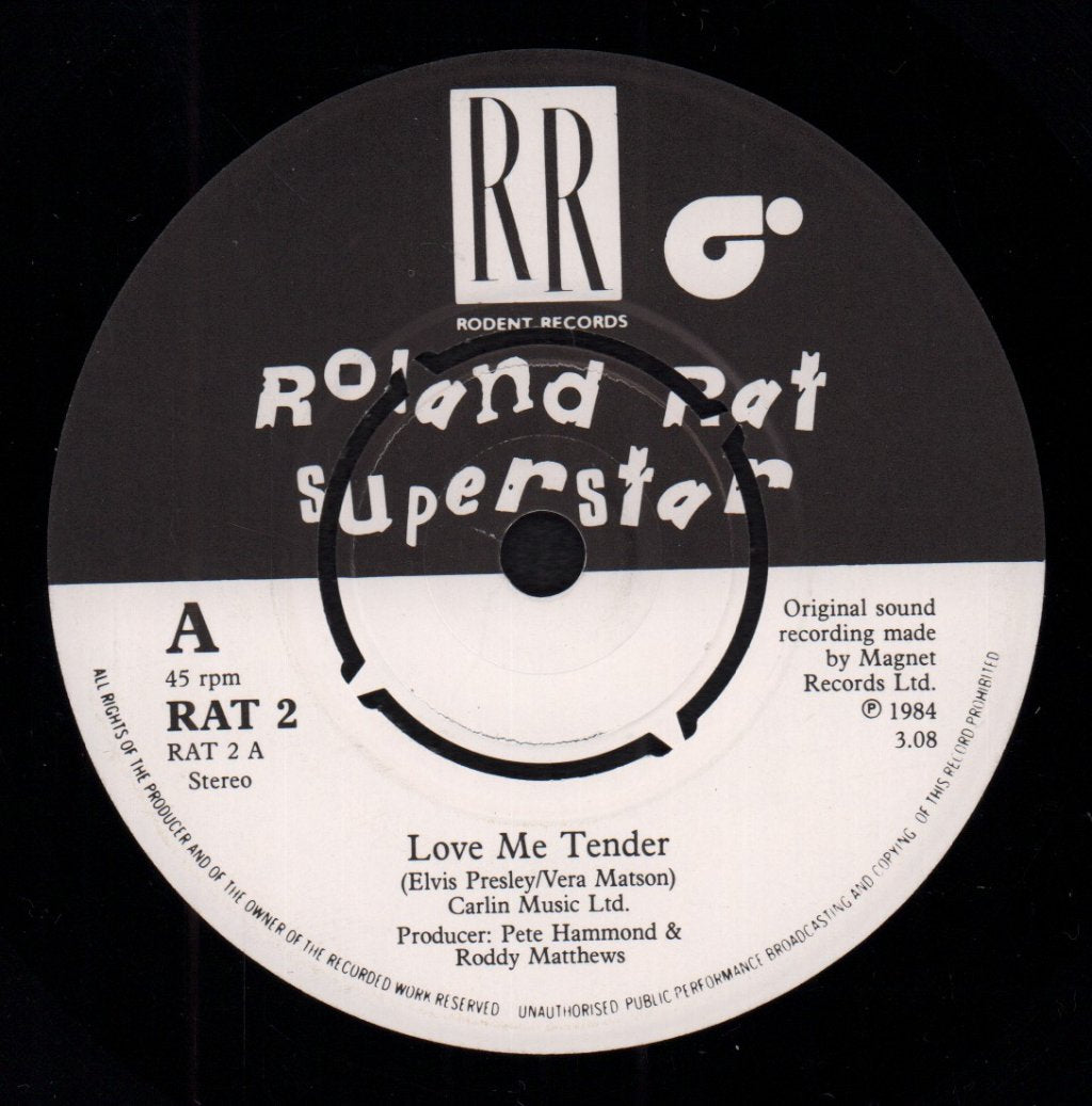 Roland Rat Superstar - Love Me Tender - 7 Inch