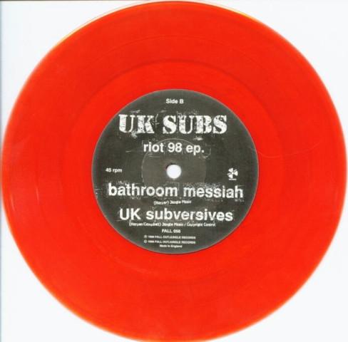 UK Subs - Riot 98 ep. - 7 Inch