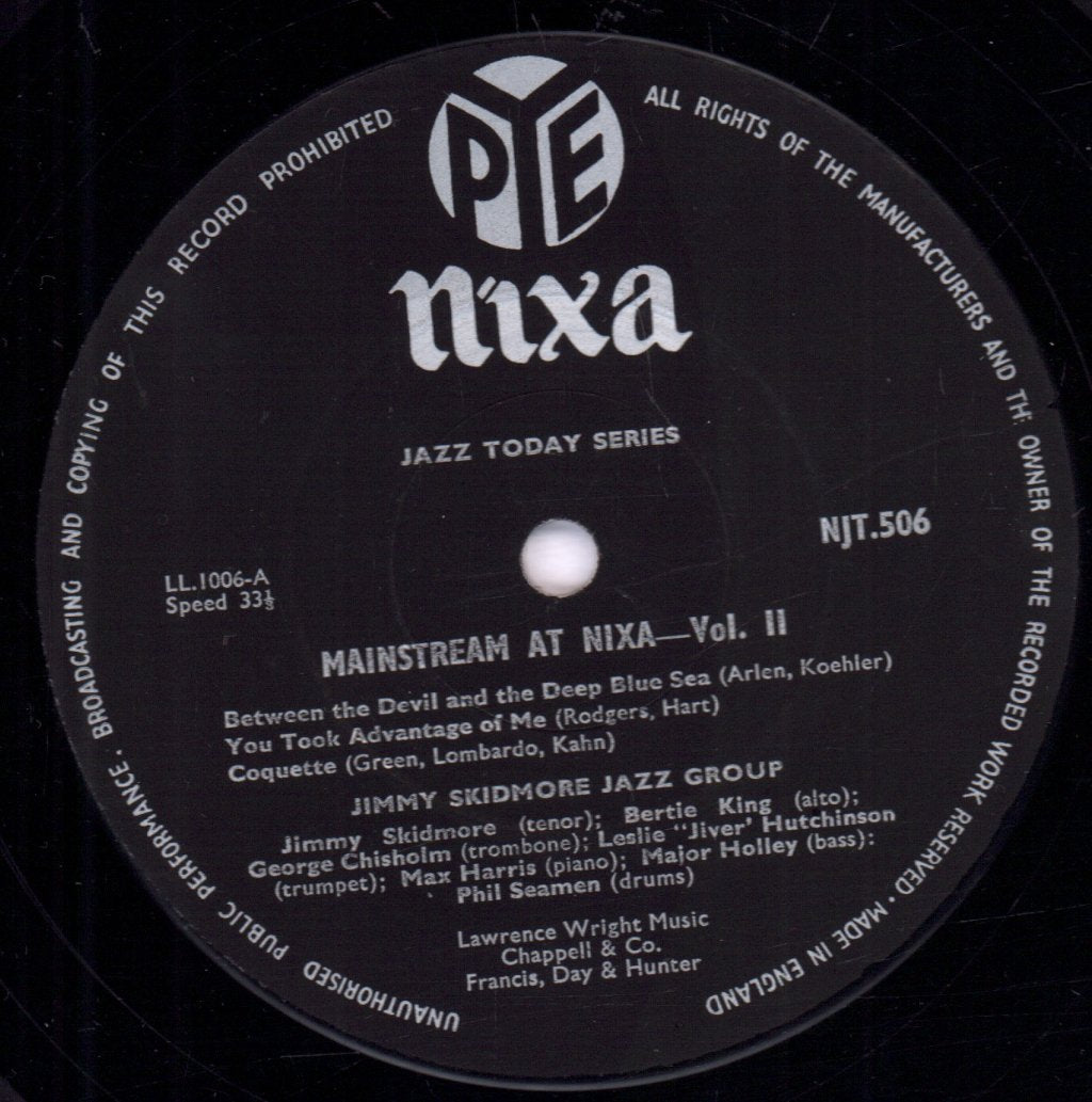 Jimmy Skidmore Jazz Group and The Bertie King Jazz Group - Mainstream At Nixa Volume 2 - Lp