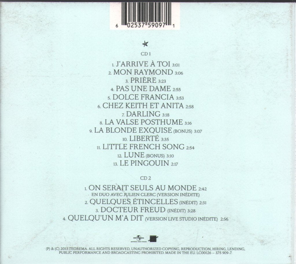 Carla Bruni - Little French Songs (Édition Limitée) - Double Cd