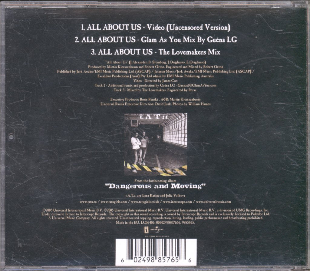 T.a.t.u. - All About Us - Dvd