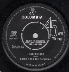 Freddie And The Dreamers - I Understand - 7 Inch