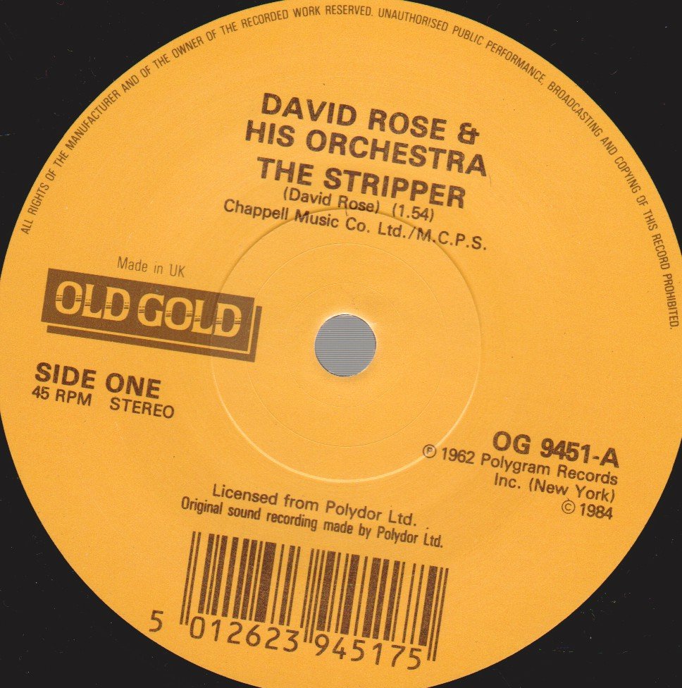 David Rose And His Orchestra/Ella Fitzgerald - Stripper / Ev'ry Time We Say Goodbye - 7 Inch