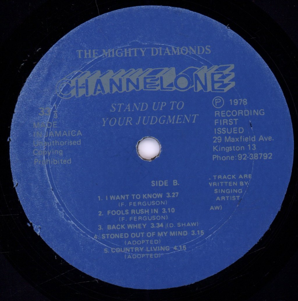 Mighty Diamonds - Stand Up To Your Judgment - Lp