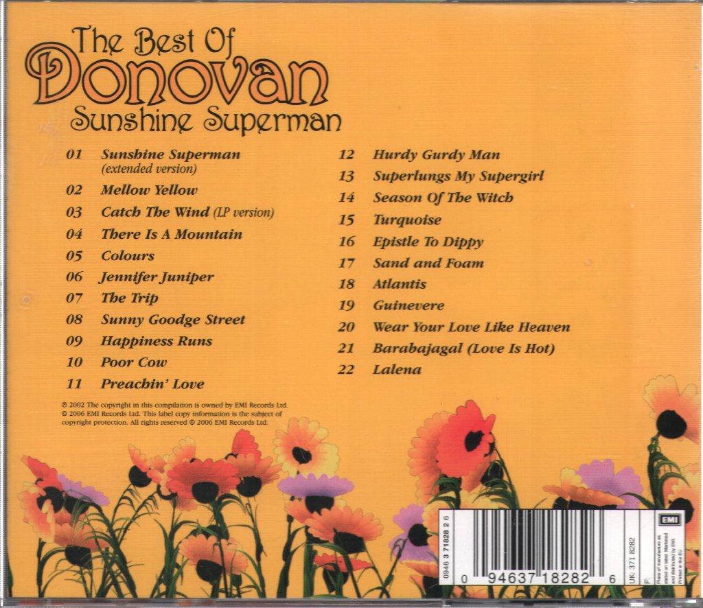 Donovan - Best Of Donovan (Sunshine Superman) - Cd