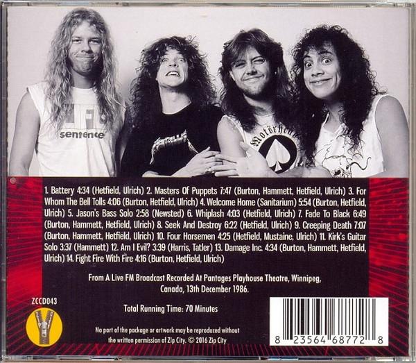Metallica - Winnipeg 1986 - Cd