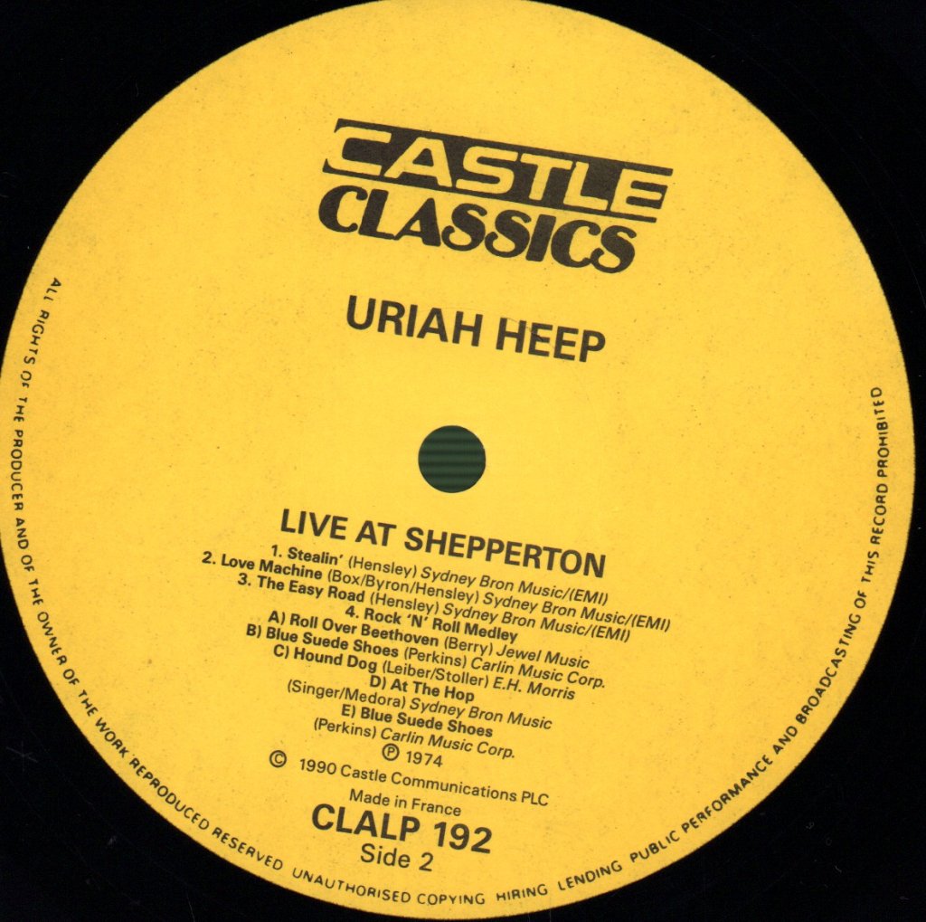 Uriah Heep - Live At Shepperton '74 - Lp