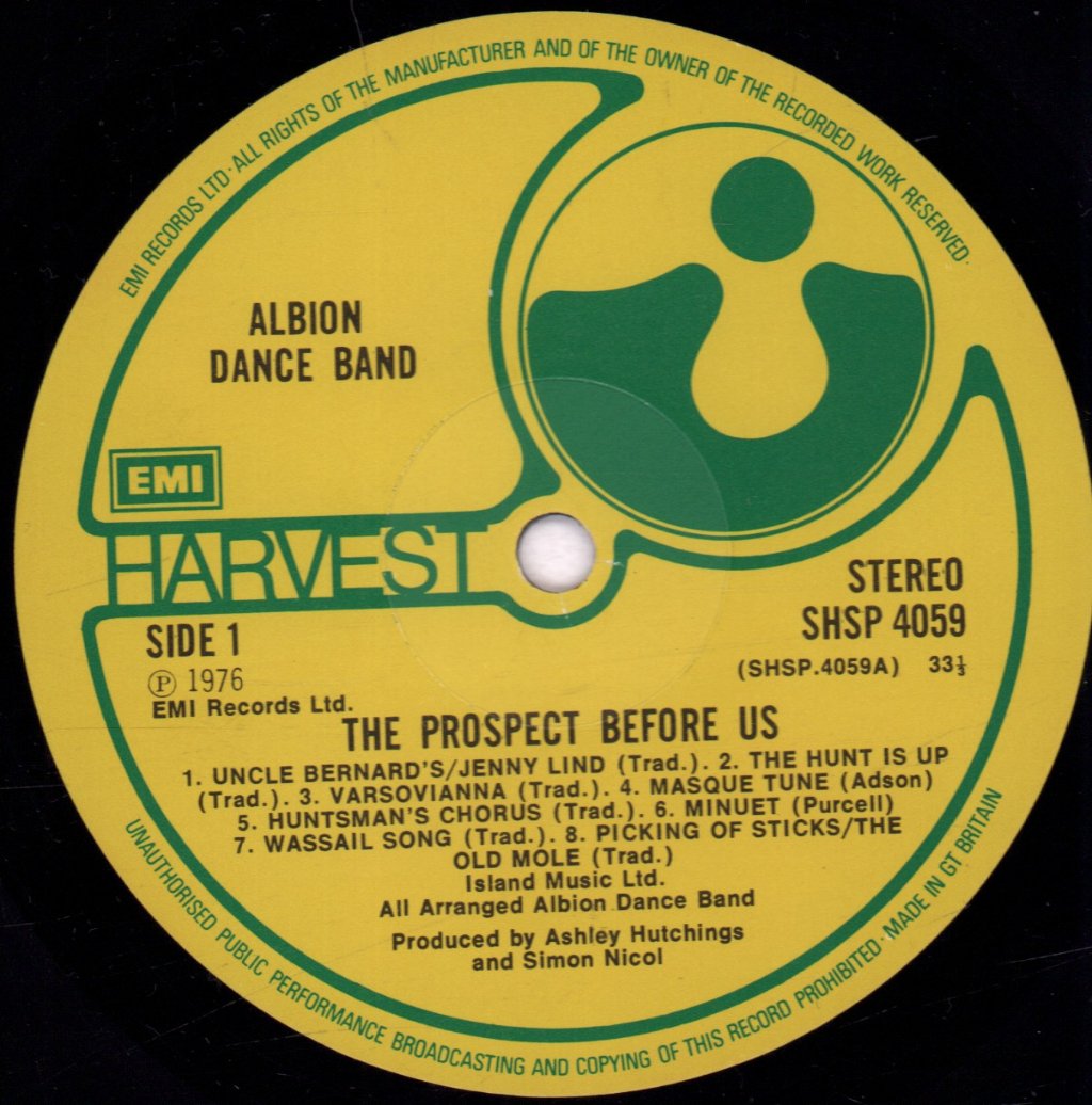 Albion Dance Band - Prospect Before Us - Lp