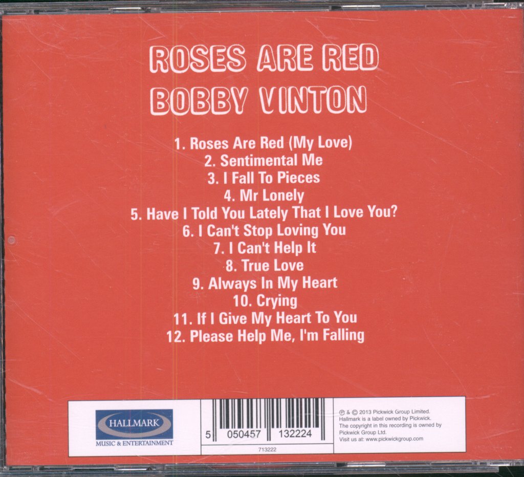 Bobby Vinton - Roses Are Red - Cd