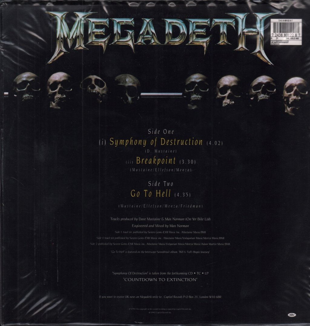 Megadeth - Symphony Of Destruction - 12 Inch