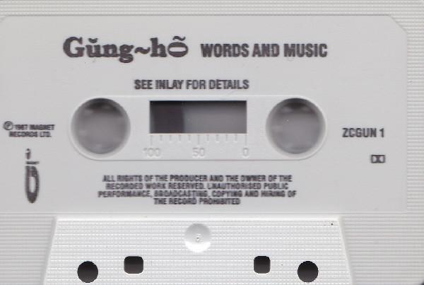 Gung Ho - Words And Music - Cassette