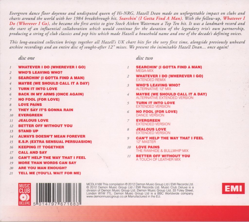 Hazell Dean - Evergreen: The Very Best Of - Double Cd