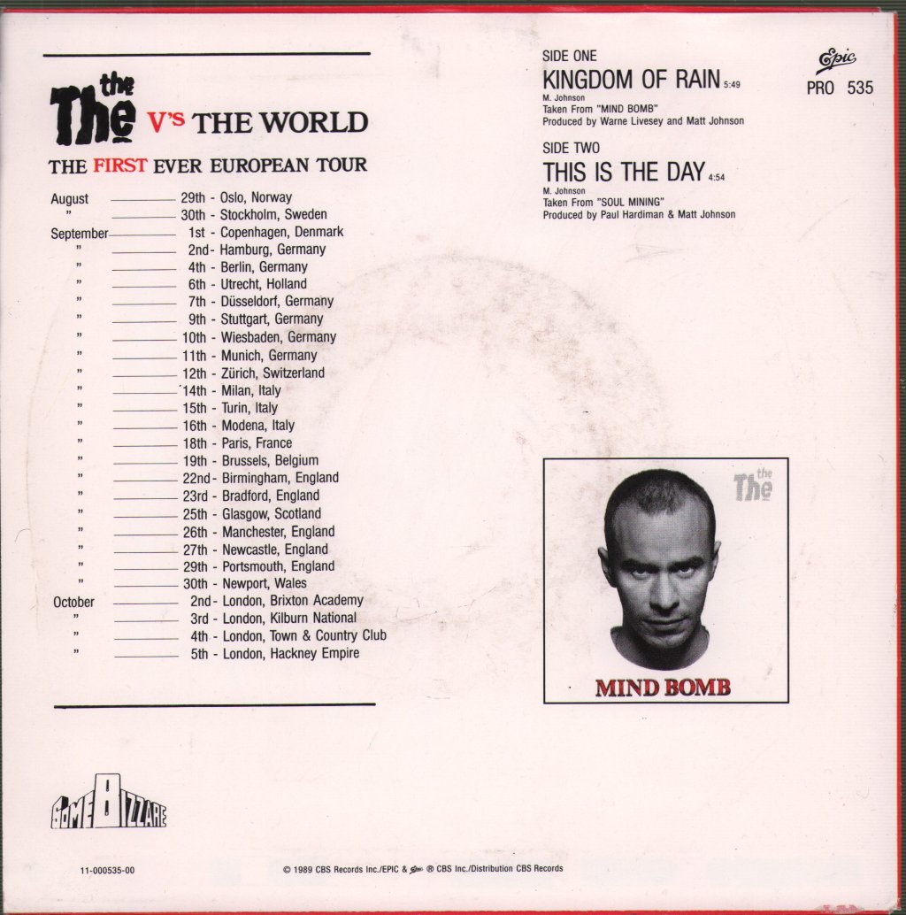 The The - Kingdom Of Rain - 7 Inch