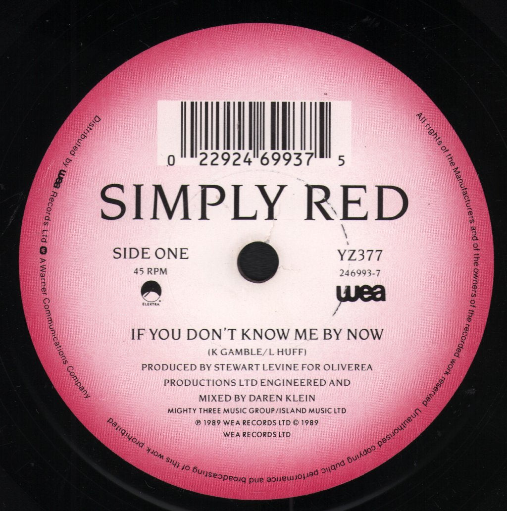 Simply Red - If You Don't Know Me By Now - 7 Inch