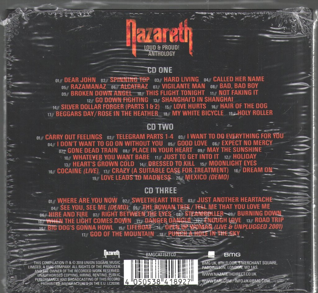 Nazareth - Loud & Proud! (Anthology) - Cd Set
