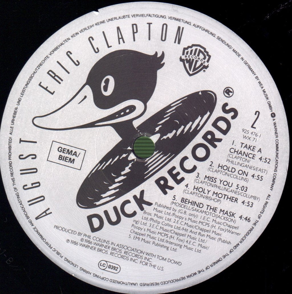 Eric Clapton - August - Lp