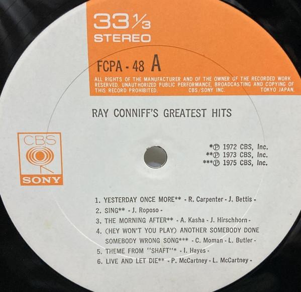 Ray Conniff - Ray Conniff's Greatest Hits - Lp