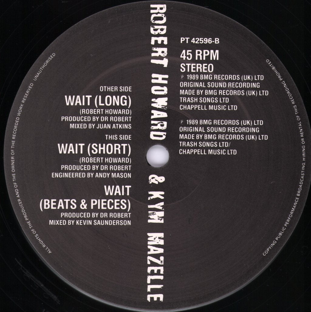 Robert Howard And Kym Mazelle - Wait - 12 Inch