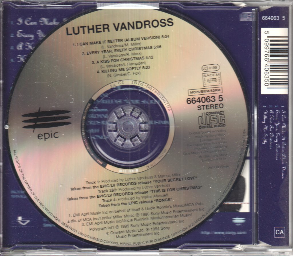 Luther Vandross - I Can Make It Better - Cd