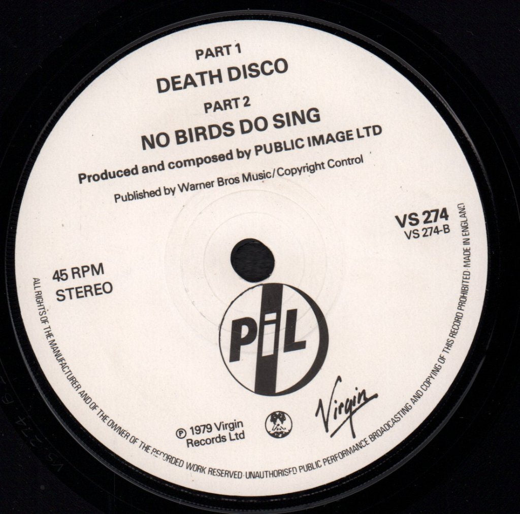 Public Image Ltd - Death Disco - 7 Inch