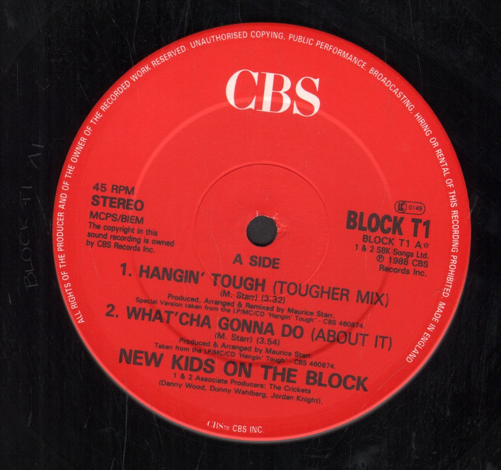 New Kids On The Block - Hangin' Tough - 12 Inch