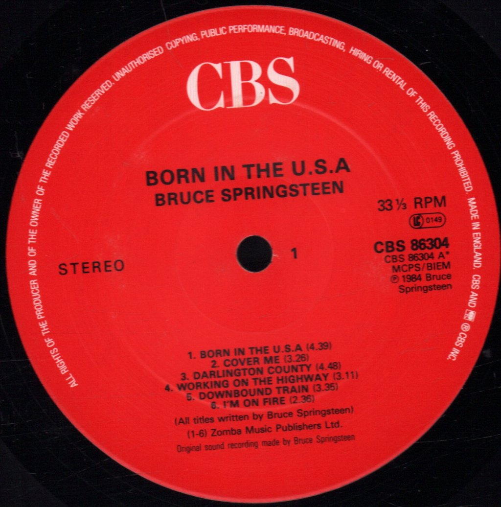Bruce Springsteen - Born In The Usa - Lp