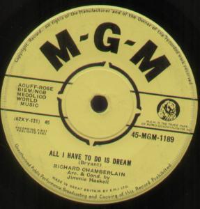 Richard Chamberlain - All I Have To Do Is Dream - 7 Inch
