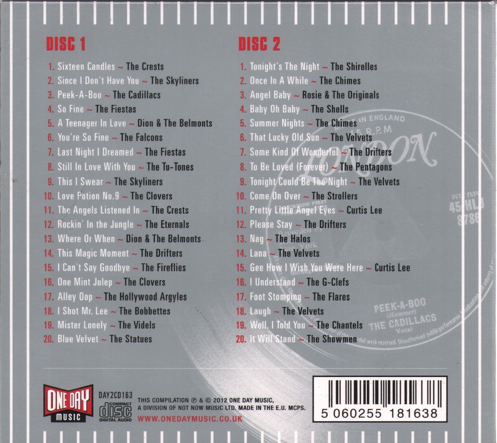 Various Artists - London American Doo Wop 1959-1961 - Double Cd