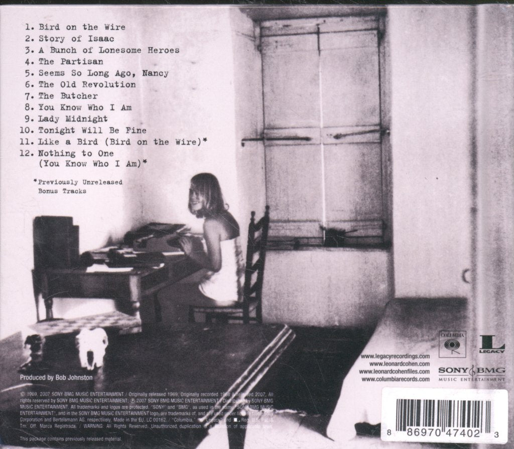 Leonard Cohen - Songs From A Room - Cd