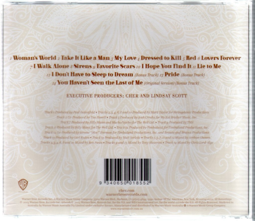 Cher - Closer To The Truth - Cd