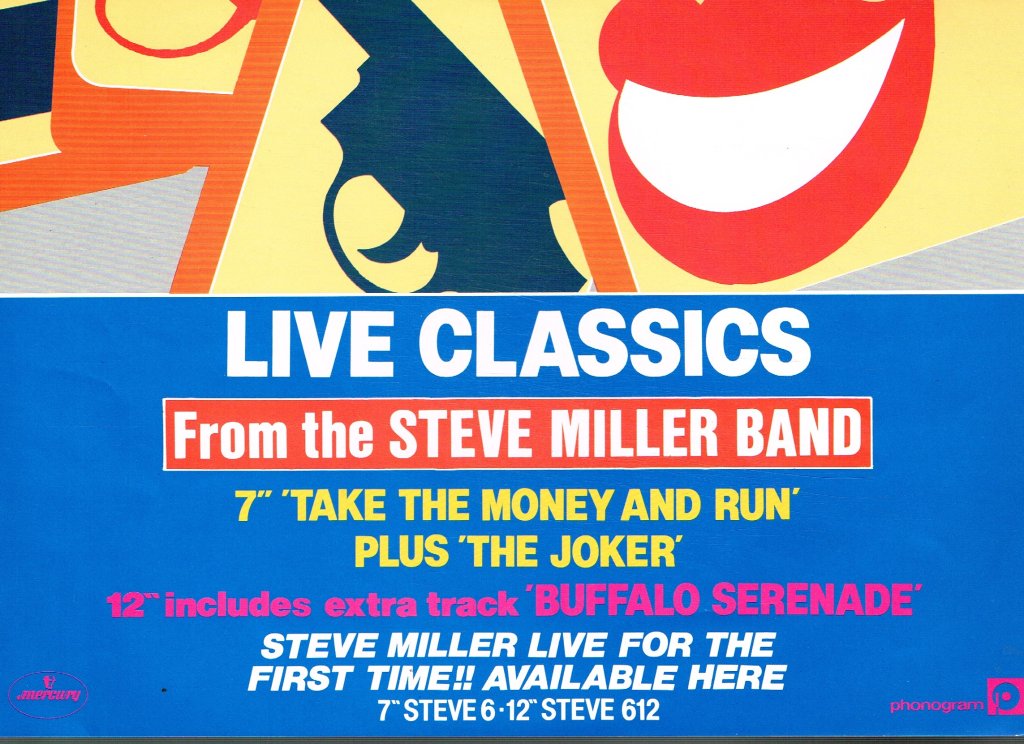 Steve Miller Band - Take The Money And Run - 12 Inch